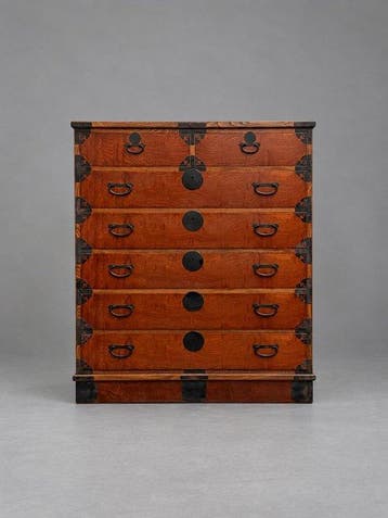 Armoire - Placage en bois Keyaki (Zelkova japonaise) avec un