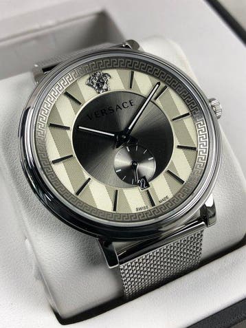Versace - V-Circle Manifesto Steel - VBQ06 - Homme -, Nieuw