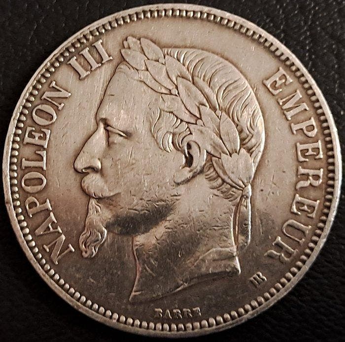 France. Napoléon III. 5 Francs 1868-BB, Strasbourg (Sans, Timbres & Monnaies, Monnaies | Europe | Monnaies non-euro