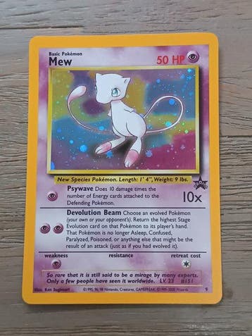 Pokémon - 1 Card - Mew - WOTC, Hobby en Vrije tijd, Verzamelkaartspellen | Pokémon, Nieuw