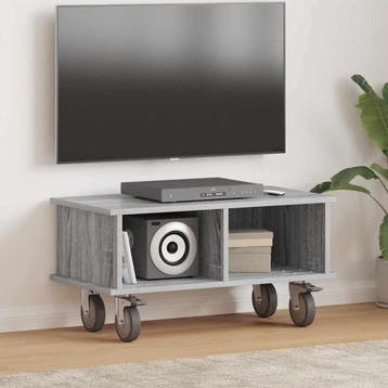 vidaXL TV Stand Grijs Sonoma 68,5 x 35 x 35 cm Bewerkt hout, Verzenden