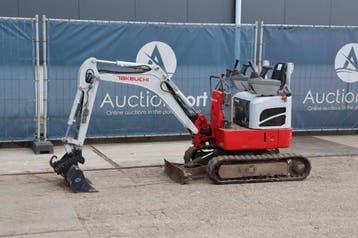 Veiling: Minigraver Takeuchi TB210R Diesel 2016, Ophalen