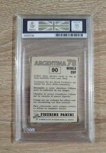 1978 Panini Argentina 78 World Cup Michel Platini #90 Graded