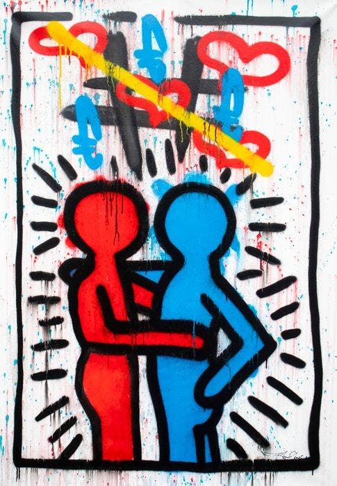 RAM - VS Keith - Forever Lovers - XXL, Antiek en Kunst, Kunst | Schilderijen | Modern