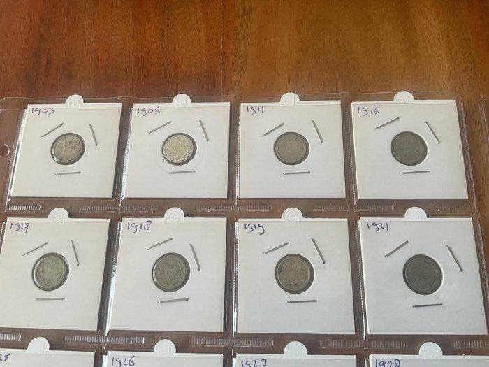 Nederland. 10 Cents 1903-1944 (40 stuks) (Zonder, Postzegels en Munten, Munten | Nederland