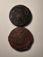 Rusland. Catherine II. 5 Kopeks 2x 1764/1766 (Zonder, Postzegels en Munten, Munten | Europa | Niet-Euromunten