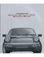 1991 PORSCHE 911 CARRERA & TURBO BROCHURE DUITS, Ophalen of Verzenden, Nieuw
