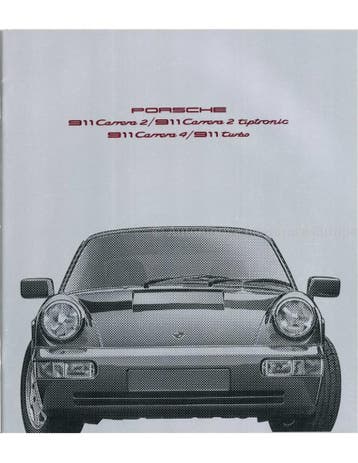 1991 PORSCHE 911 CARRERA & TURBO BROCHURE DUITS, Boeken, Ophalen of Verzenden, Nieuw