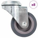 vidaXL 8 st Zwenkwielen met boutgaten 50 mm, Verzenden