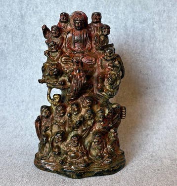 De Achttien Arhat’s - Brons - China (Zonder minimumprijs), Antiek en Kunst