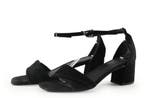 Manfield Sandalen in maat 39 Zwart, Kleding | Dames, Verzenden, Zwart, Sandalen of Muiltjes, Manfield
