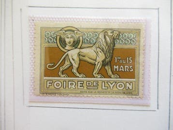 France 1914 - Rare collection de vignettes avec Exposition