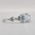 Zonder minimumprijs - Ring - 14 karaat Witgoud - 2.17ct. tw.