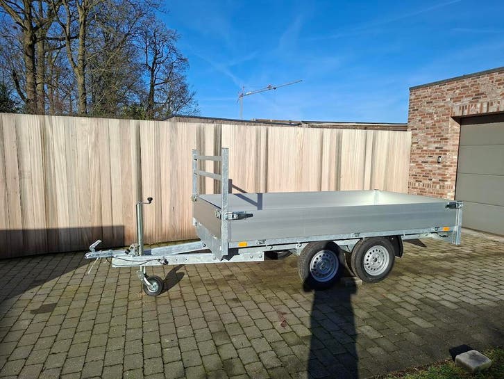Syma plateau aanhangwagen dubbelas te koop – 310 x 156 cm, Auto diversen, Aanhangers en Bagagewagens, Nieuw