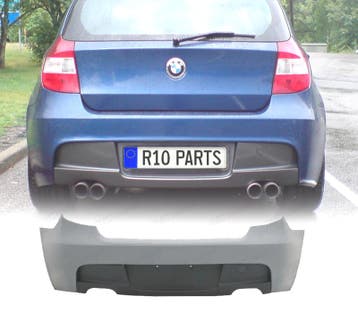 PARE-CHOCS ARRIÈRE BMW E81 E87 04-11 LOOK M TECH, Verzenden