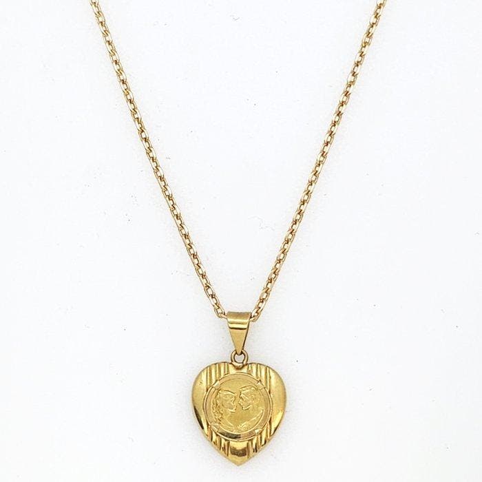 Ketting met hanger - 18 karaat Geel goud, Bijoux, Sacs & Beauté, Bijoux anciens
