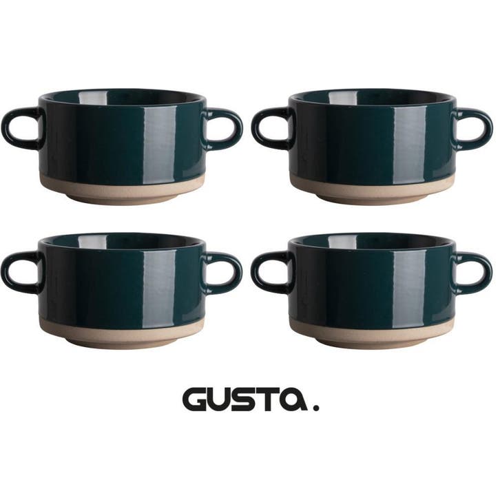 Gusta Design Soepkom 450 ML Minimalistisch En Stijlvol, Huis en Inrichting, Keuken | Servies, Kom(men), Nieuw, Aardewerk