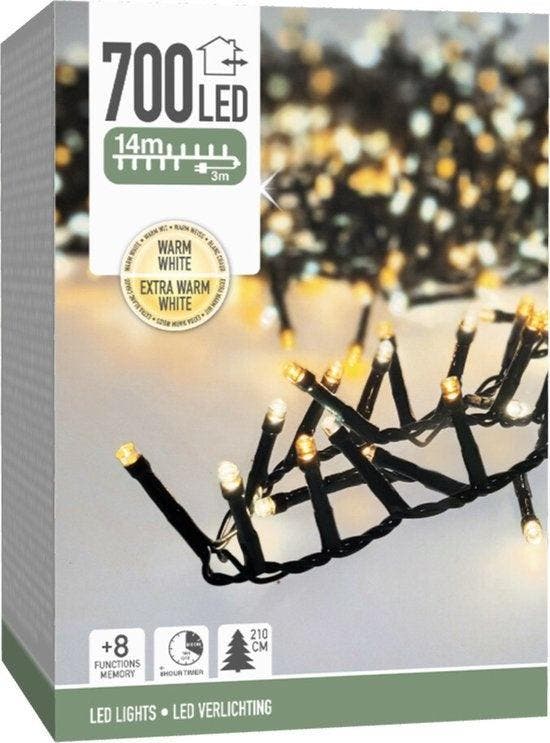2dekans | Microcluster - 700 led - 14m - two tone romantic, Diversen, Kerst, Ophalen of Verzenden