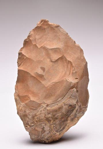 Paleolithisch Vuursteen paleolithische biface uit Egypte