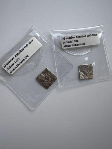 Al Andalus - Almohad Silver Dirham AD 1147-1269 (2 coins)