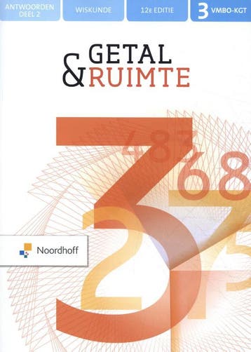 3 vmbo-kgt / Getal & Ruimte / Anwtoorden deel 2, Verzenden, Zo goed als nieuw