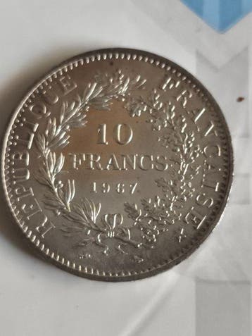 Frankrijk. 10 Francs 1967 Hercule (Zonder minimumprijs)