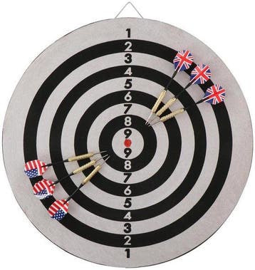 2dekans | Lifetime Dartbord Deluxe met Pijlen 45cm, Ophalen of Verzenden, Nieuw