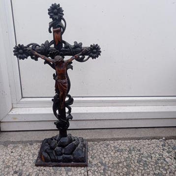 Napoleon III Kruis - Hout - 1850-1900 - Antiek kruis, Antiek en Kunst