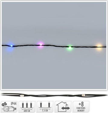 2dekans | Ledverlichting 80led multicolo, Ophalen of Verzenden