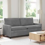 vidaXL bank / zetel Donkergrijs 196 x 81 x 87,5 cm Fluweel, Verzenden, Nieuw