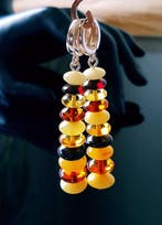 Natuurlijke Baltische amber oorbellen - Zilver - Barnsteen, Verzamelen