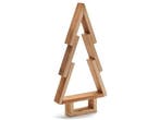 Houten Kerstboom Frosty met voet 26x5x51 cm, Nieuw