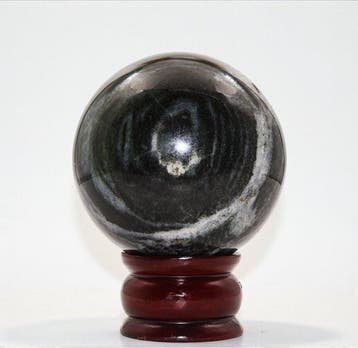 Boule de cristal en pierre zèbre de 95 mm, haut de gamme,