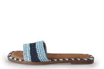 Tamaris Muiltjes in maat 38 Blauw, Kleding | Dames, Tamaris, Gedragen, Verzenden, Blauw