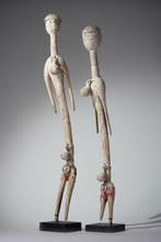 Een houten beeld. - Prampram - Ghana, Antiek en Kunst