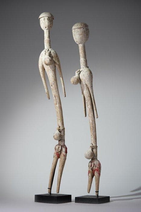 Een houten beeld. - Prampram - Ghana, Antiquités & Art, Art | Art non-occidental