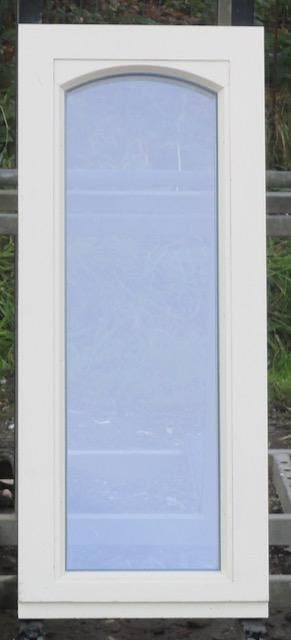 padoeek houten raam , chassis , venster 38 x 99 creme, Minder dan 75 cm, Raamkozijn, Nieuw, Ophalen of Verzenden