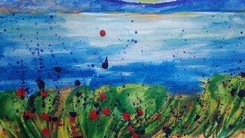 Christiane Guerry - ESPACE BLEU, Antiquités & Art, Art | Peinture | Moderne