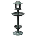 vidaXL Vogelbad/voederhuisje met solarverlichting, Verzenden, Nieuw