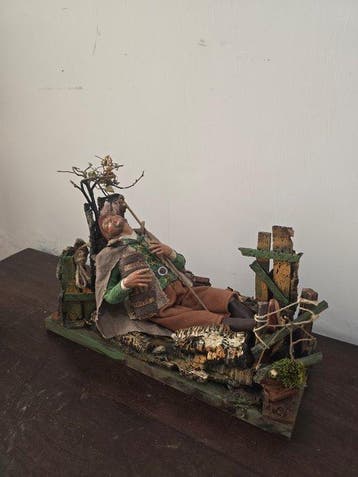 sculptuur, Pastore, Benino dormiente - 40 cm - Aardewerk