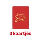 3x mini kaartje groetjes van de sint - post uit spanje -..., Ophalen of Verzenden, Nieuw