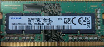 SODIMM 8GB 1Rx16 PC4-3200AA-SCO Non-ECC Unbuffered (7 stuks), Computers en Software, Gebruikt, DDR4, 8 GB, Ophalen of Verzenden