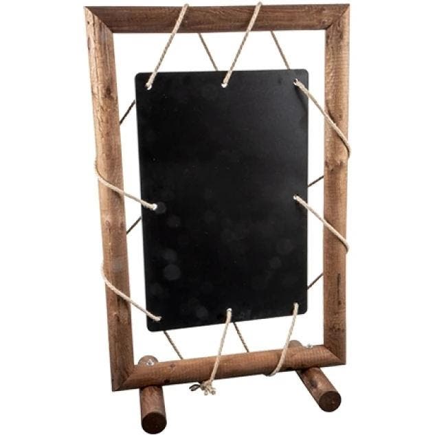 Krijtstoepbord | Hout | Bruin | 800x380x1280(h)mm EMGA, Zakelijke goederen, Horeca | Keukenapparatuur, Nieuw in verpakking, Verzenden