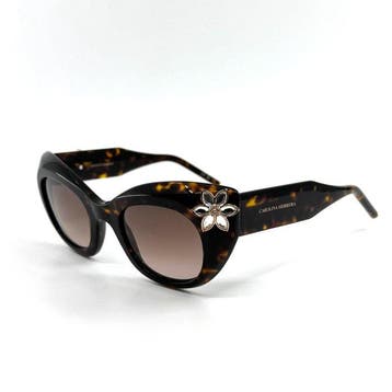 Carolina Herrera - *NEW* - Crystal Flowers - Brown Acetate -, Nieuw