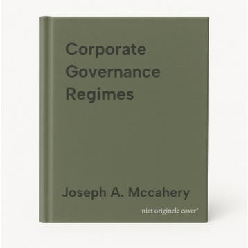 Corporate Governance Regimes 9780199247875, Verzenden, Gelezen, Joseph A. Mccahery