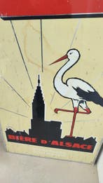 Plaque - reclameplaat voor bier Alsa Brau Alsace