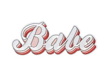 Strijk Embleem Babe 20cm, Verzenden, Nieuw