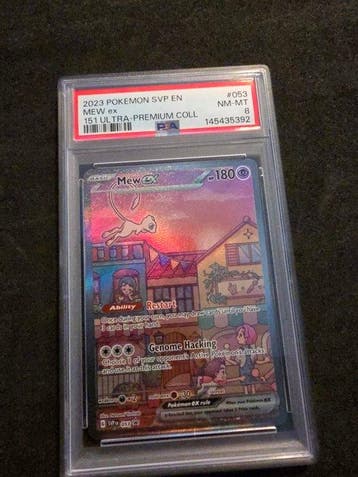 Pokémon - 1 Graded card - Mew 053 Full art, Foil, Alternate, Nieuw