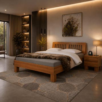 Van Schaik Marcello Massief Houten Bed - 180 x 210, Nieuw