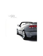 2002 SAAB 93 CABRIOLET BROCHURE ZWEEDS, Ophalen of Verzenden